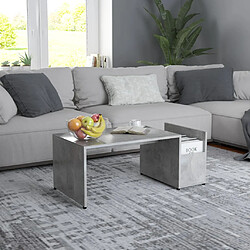 VidaXL Table basse Gris béton