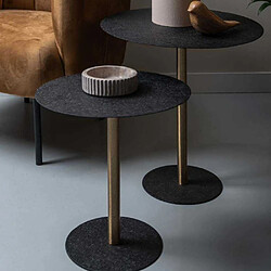 Leitmotiv Dex Table d'Appoint - Métal Noir 50 cm