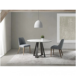 Inside 75 Table à manger ronde Prisma - Blanche