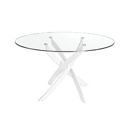 Angel Cerda Table ronde verre