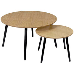 The Home Deco Factory - Tables gigognes Monroe Bois