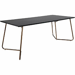 Venture Home Table de Repas - Pippi Noir et Cuivré 190x75x90 cm