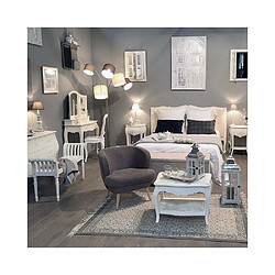 Amadeus Table de téléphone Murano - Blanc