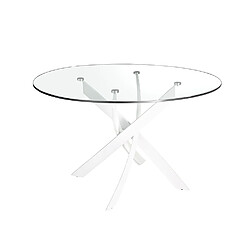 Angel Cerda Table ronde verre