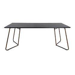 Venture home Table à manger Pippi - Noir et cuivré