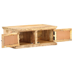 vidaXL Table basse 90x50 cm - Bois de manguier