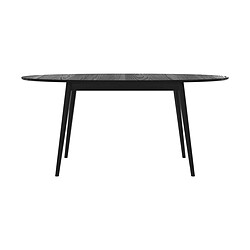 Rendez Vous Deco Eddy - Table extensible ovale en bois noir - 170/200 cm