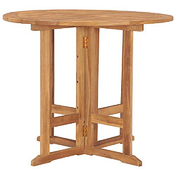 Avis vidaXL Table à dîner pliable bois de teck solide