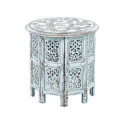 BELIANI Table d'appoint BORAI - Bleu Clair