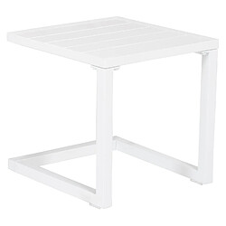 Happy Garden - Table d'appoint en aluminium - Blanc