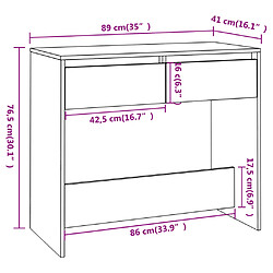 vidaXL Table console - Noir pas cher