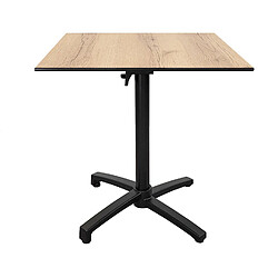 Restootab Table de jardin pliante - Noir