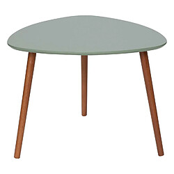 Avis Atmosphera Lot de 3 tables d'appoint design Mileo - Vert, ocre et blanc