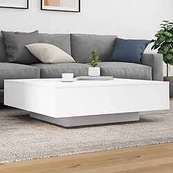 vidaXL Table basse LED - Blanc