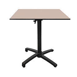 Restootab Table de jardin pliante - Noir