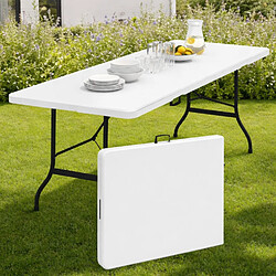 Idmarket MARKET Table pliante d'appoint 180 CM