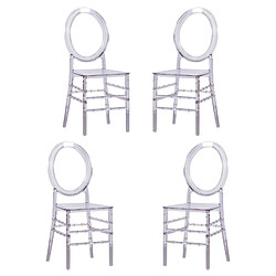 Nest Dream Pack de 4 chaises - Transparentes