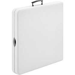 Table de jardin pliante 4 personnes - Blanc pas cher