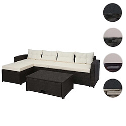 Mendler Ensemble poly rotin HWC-J34 - Noir/Crème-beige