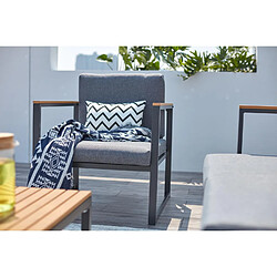 Acheter Concept Usine Salon de jardin bas en aluminium gris TAHINA