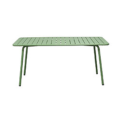 Acheter Mes Ensemble table de jardin + 6 chaises en métal vert - BACA