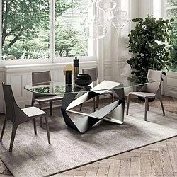 Inside 75 Table à manger verre - Transparent