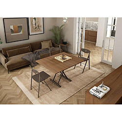 Inside 75 Ozzio FAST Table Basse - Bois & Bronze