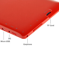 Yonis Tablette Android 7 pouces - Rouge pas cher