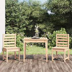 vidaXL Ensemble de bistrot de jardin 3 pcs bois