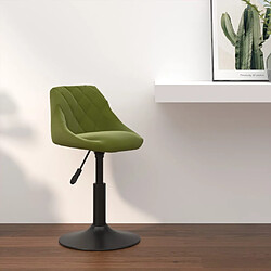 VIDAXL Tabouret Vert Velours