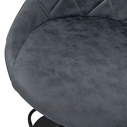 Ml-design Tabouret de bar - Anthracite pas cher