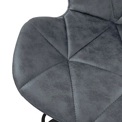 Ml-design tabourets de bar lot de 2 - Anthracite pas cher