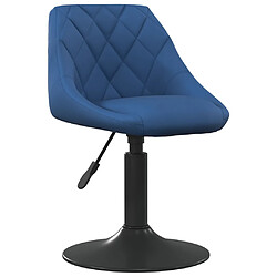 vidaXL Tabouret de bar - Bleu Velours