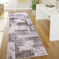 Paco-Home Tapis Vintage Géométrique