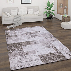 Paco-Home Tapis Vintage Géométrique