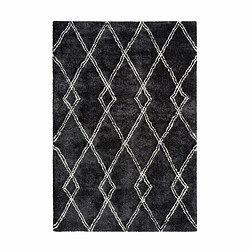 Paris Prix Tapis Imprimé Géométrique Orlando Anthracite 200 x 290 cm