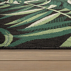 Paco-Home Paco Home Tapis d'Extérieur - Noir Vert