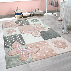 Paco-Home Tapis enfant Papillon