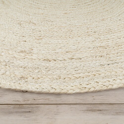 Paco-Home Paco Home Tapis Salon Rond - Blanc Cassé