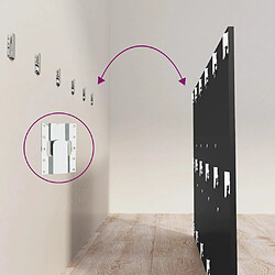 Avis Decoshop26 Tête de lit 200x1,5x80 cm noir MDF