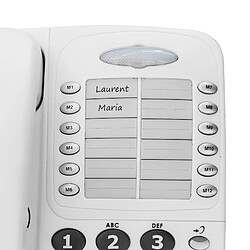 Geemarc téléphone fixe senior - Blanc pas cher