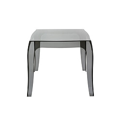 Decoshop26 Table basse de jardin ronde - Noir