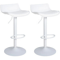 Tabourets de bar Aveiro - Blanc
