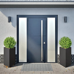 Avis vidaXL Jardinières triangulaires 50x43x75 cm - Noir
