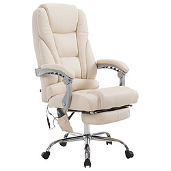 Fauteuil de bureau relax massant - Beige