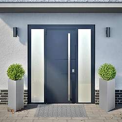 Avis vidaXL Jardinières 2 pcs triangulaire - Acier galvanisé