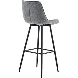 2 Tabourets de Bar Dartford - Noir pas cher