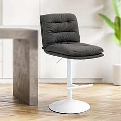 Tabouret de bar Damar - Gris foncé