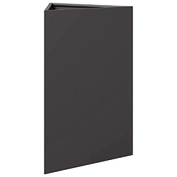Acheter VidaXL Jardinière Triangulaire 50x43x75 cm Noir