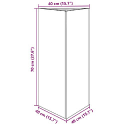 vidaXL Jardinières 2 pcs triangulaire - Acier galvanisé pas cher